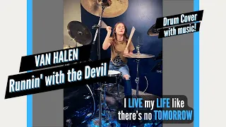 Van Halen - Runnin' with the Devil (Drum Cover / Drummer Cam) Played LIVE by Teen Drummer