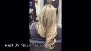 Beautiful blonde long layered hair