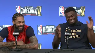 Zion and Brandon Ingram on how they'd celebrate winning the tournament and $500K 😂