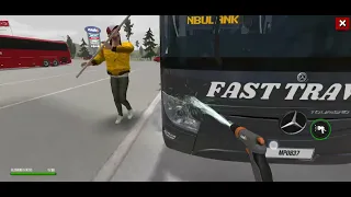 bus simulator driving much crash high speed