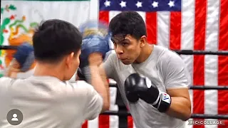 JAIME MUNGUIA TRAINING FOR CANELO ALVAREZ! RIPS THE HEAVY BAG WITH NASTY POWER & SPEED!