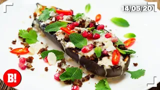 Easy & Speedy Lebanese 'Meaty' Aubergines - BOSH! LIVE