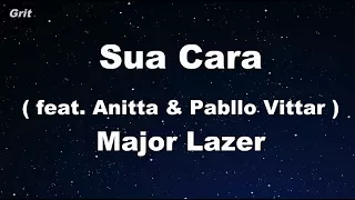 Sua Cara feat. Anitta & Pabllo Vittar - Major Lazer Karaoke 【No Guide Melody】 Instrumental