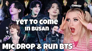 FIRST TIME REACTING TO BTS 'Mic Drop' and ' Run BTS' Performance | Yet to Come in Busan