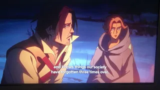 Castlevania scene Alucard talks about Dracula