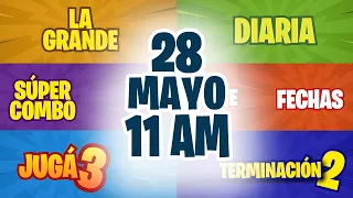 Sorteo 11 AM Loto Diaria, Fechas, Jugá 3 y Súper Combo Viernes 28 de Mayo de 2021 | Nicaragua