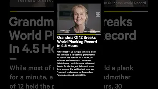 58-Year-Old Grandmother Breaks World Record For Longest Plank