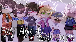 Some FNAF Alive AU Voice Claims!! | Gacha Club | TW: Screaming | Note in Desc |