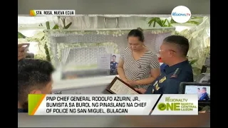 One North Central Luzon: PNP Chief Azurin, Bumisita sa Burol ng Pinaslang na Chief of Police