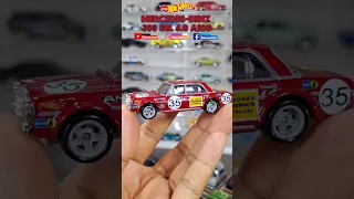 HOT WHEELS MERCEDES-BENZ 300 SEL 6.8 AMG RED ROTATE  #shorts #toys #hotwheels