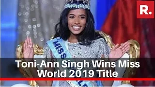 Jamaican Singer & Beauty Queen Toni-Ann Singh Wins Miss World 2019 Title