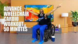 Advanced Seated Cardio Wheelchair or Chair Upper Body Fitness | | 50 Minutes | Abs & Stretch
