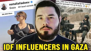 IDF 'Influencers' are now Posting THIRST TRAPS and PODCASTS From Gaza