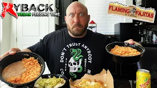 Ryback Feeding Time: Juan’s Flaming Fajitas & Cantina Burrito, Tacos, Beans & Rice Mukbang Review