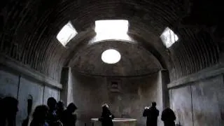 Inside a  Pompeii bath house