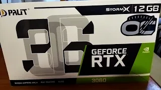 Разгон для майнинга видеокарты: Geforce RTX 3060 Storm 12 Gb от Palit