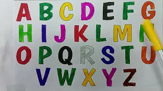 Alphabet,ABC song,ABCD, A to Z , kids rhymes, collection for writing along dotted lines for toddlers