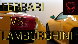 LAMBO vs FERRARI showcase at Prindiville London