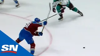 Nathan MacKinnon Fires A Labelled One-Timer Top Shelf On Ryan Miller