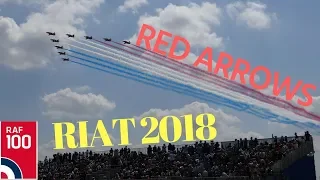 Red Arrows at RIAT 2018 with comms