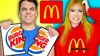 I OPENED A REAL RESTAURANT AT HOME | MCDONALDS VS BURGER KING CHALLENGE BY SWEEDEE