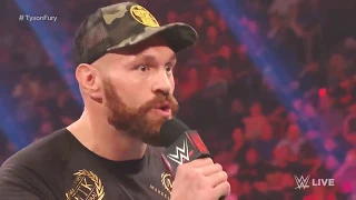 Raw:Braun Strowman and boxing Champion Tyson Fury in huge braw, October 7 , 2019 wwe live