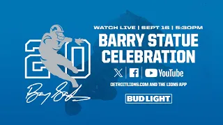 Barry Sanders Statue Celebration | Live Stream