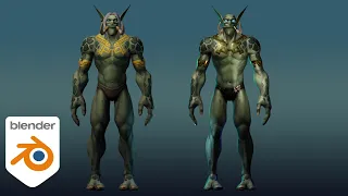 Warcraft art with Blender: 02 - Polishing the character model