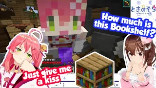 Sora-chan paid the Bookshelves with a kiss to Mikochi[Both POV][Hololive]