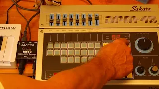 Sakata DPM-48 Drumcomputer (1984)  Pattern programming