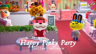 Chillout Ambience At Happy Pinky Party | ACNH BGM For Study, Work or Relax 🎧1 Hour Upbeat Jazz Hop