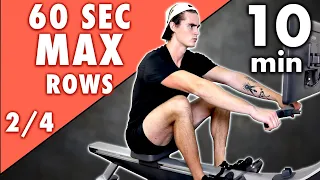 60-Second Max Effort Progressive HIIT Rowing Workout (2 of 4)