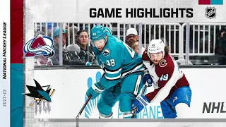 Avalanche @ Sharks 4/4 | NHL Highlights 2023