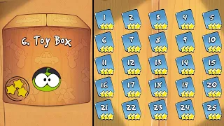 Cut the Rope GOLD - Chapter 6 Toy Box - All 25 Levels (6-1 to 6-25) 3 Stars Walkthrough