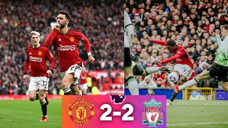 Manchester United vs Liverpool 2-2 EPL highlights 2024 | Bruno goal | Maino goal | Salah goal