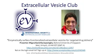 Migara Kavishka Jayasinghe: Surface-functionalized extracellular vesicles for targeted drug delivery