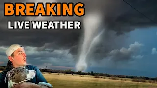 LIVE STORM CHASING - Nebraska/Kansas Hail & Tornado Threat - Live Storm Chasers On The Ground