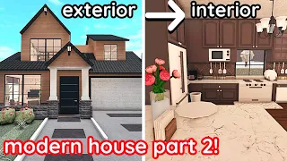 Decorating My Simplistic Modern House in Bloxburg! *Interior Build Tutorial*