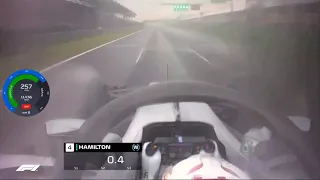 F1 2018 wet onboard pole Lewis Hamilton hungary GP