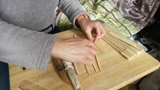 Челнок для вязания сетей за 10 минут. DIY shuttle for knitting fishing nets.