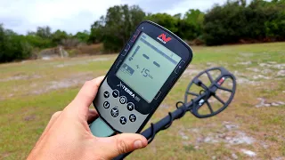 Metal Detecting Minelab X-Terra Pro in the Park