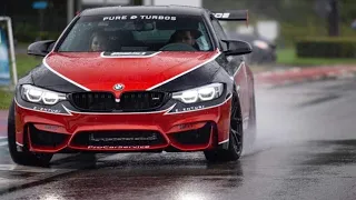 BMW M2 with Fi Exhaust, SRT Trackhawk Jeep 700+ HP leaving really loud  - Summer Dreams Tour 2019