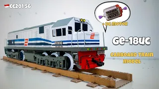 How to Make GE-18UC Locomotive ("DUCK FACE" CC201) with Cardboard | Cardboard Train Modelling