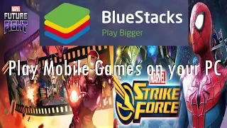 Bluestacks - Play Marvel Strike Force, Future Fight, and other Mobile Games on your PC