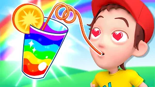 Yummy Rainbow Juice Song🌈 | Colors Song | Best Kids Songs and Nursery Rhymes