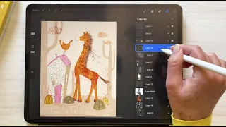 Procreate Tutorial - Using Clipping Masks To Add Texture