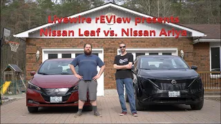 2023 Nissan Leaf vs. 2023 Nissan Ariya - Do car seats fit - Heat pump and Battery technology