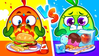 Hot vs Cold 🤩 Play Safe At The Beach 🏖️ || Best Cartoons by Pit & Penny Stories 🥑✨