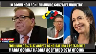 SE FORMO! Edmundo González ACEPTO es candidato a las elecciones por la PUD y Maria Corina