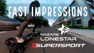 Fast Electric Skateboard - Lacroix Lonestar Supersport - ESK8 - Eskate - Nazare